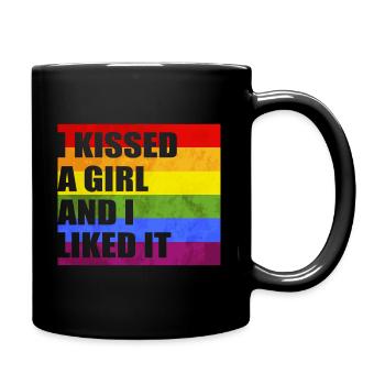 Pride Gift Lesbian LGBTQ Gay - Full Colour Mug - black - Right
