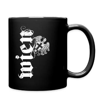 Wien Wiener Adler Wappen Retro - Tasse einfarbig - Schwarz - Rechts