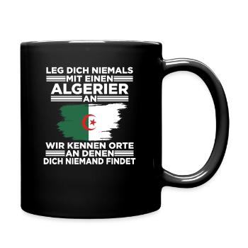 Algerier Algerien Algerisches Geschenk - Tasse einfarbig - Schwarz - Rechts