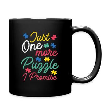 Puzzle Lover Just one more Puzzle I Promise - Mug uni - noir - Droite
