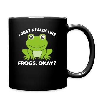 Grenouille préféré des grenouilles douces pour les amis des animaux - Mug uni - noir - Droite