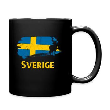 Suède - Mug uni - noir - Droite