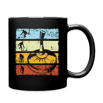 Bâton Shooting Cane Sport Curling Rétro Vintage - Mug uni - noir - Droite