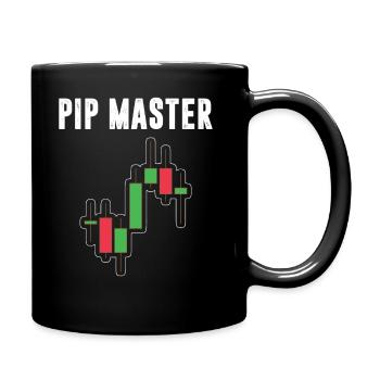 PIP Master Trader Chart Actions Bourse - Mug uni - noir - Droite