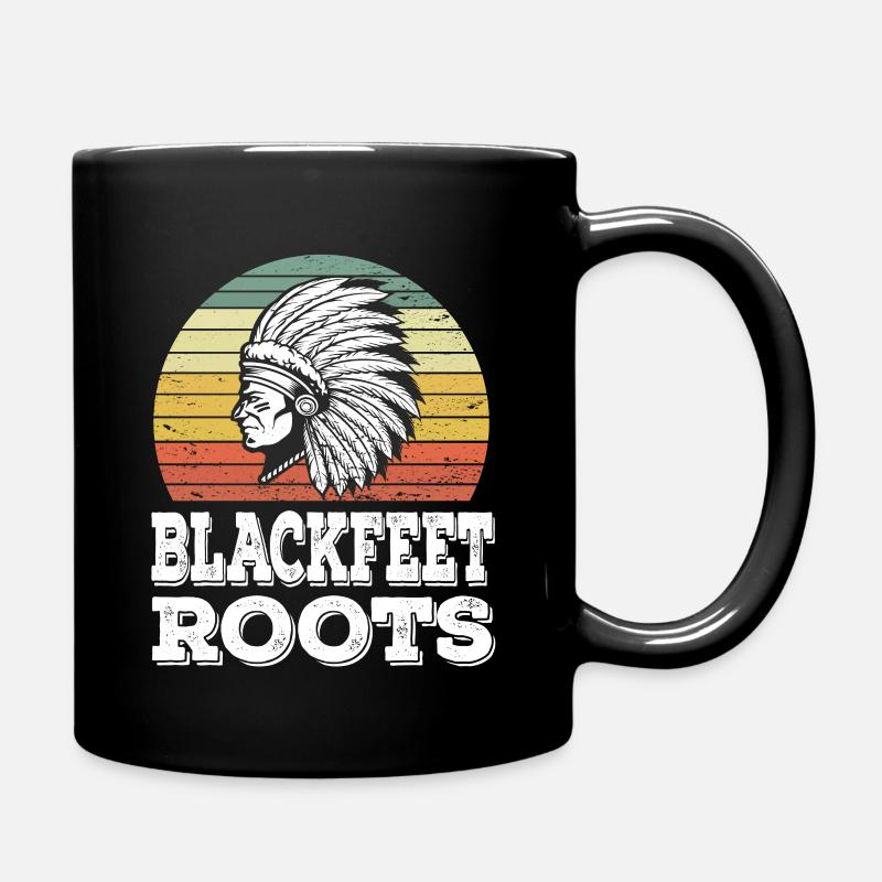 Blackfeet Tribe Native American Indian Indianer - Tasse einfarbig - Schwarz