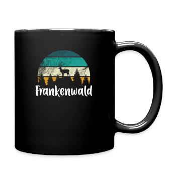 Frankenwald - Tasse einfarbig - Schwarz - Rechts