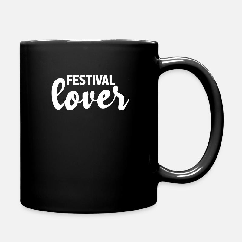 Festival Lover - Tasse einfarbig - Schwarz