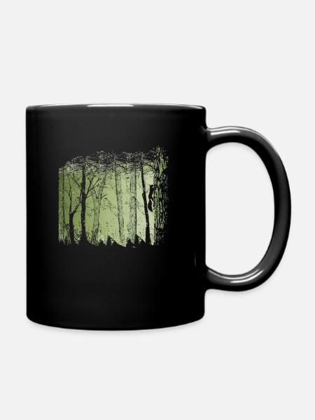 Eichhörnchen im Wald - Tasse einfarbig - Schwarz