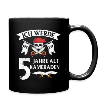 Pirat - Tasse einfarbig - Schwarz - Rechts