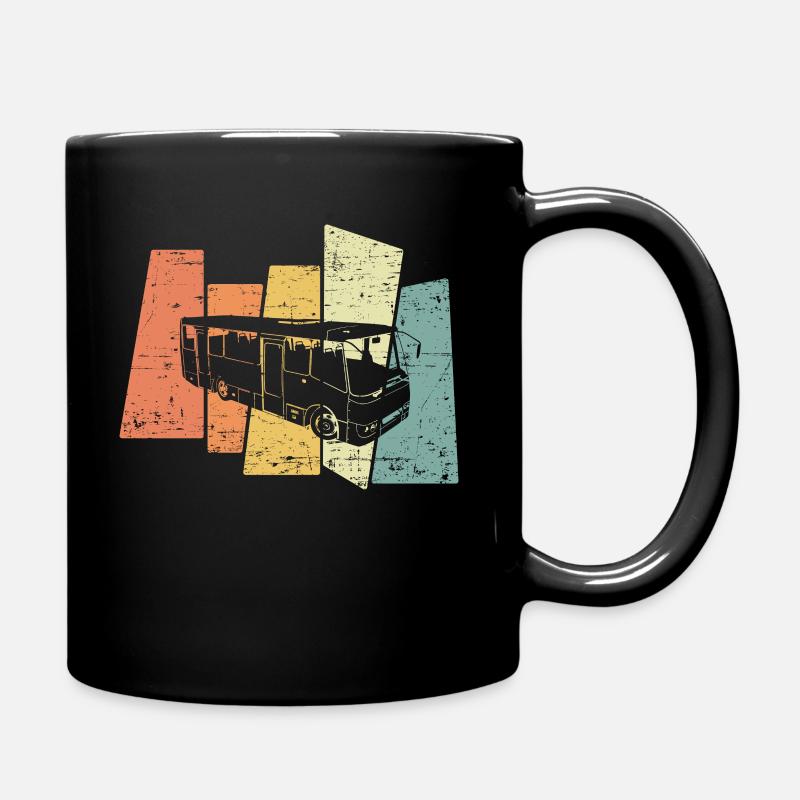 Retro Bus Driver Profession Transporter Bus - Mug uni - noir