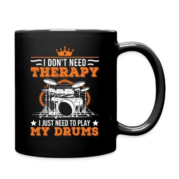 Batteur de thérapie par batterie - Mug uni - noir - Droite