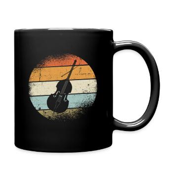 Kontrabass - Tasse einfarbig - Schwarz - Rechts