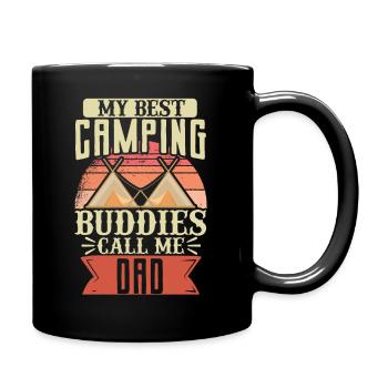 Tent Camper My Best Camping - Tasse einfarbig - Schwarz - Rechts