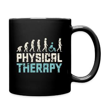 Physiotherapeut Beruf - Tasse einfarbig - Schwarz - Rechts