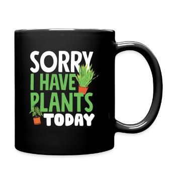 Indoor Plants Greenhouse Gardening Sorry I - Full Colour Mug - black - Right