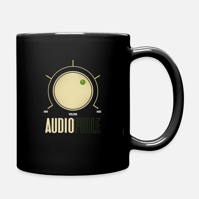 Audiophil Audio Musik Analog Hifi Geschenk - Tasse einfarbig - Schwarz