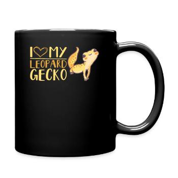 Léopard Gecko Reptile Reptile Reptile - Mug uni - noir - Droite