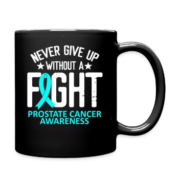 Prostate Cancer Awareness Without a Fight Ribbon - Mug uni - noir - Droite