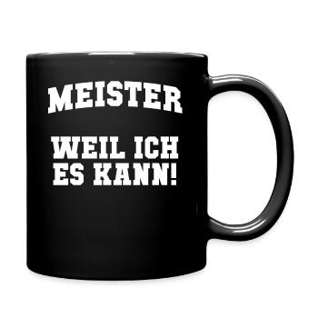 Meister - Tasse einfarbig - Schwarz - Rechts