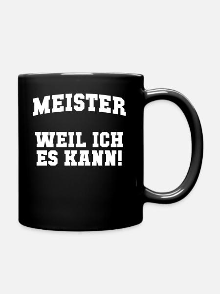 Meister - Tasse einfarbig - Schwarz