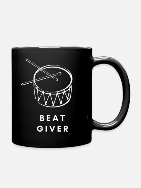 Drummer drummer - Tasse einfarbig - Schwarz