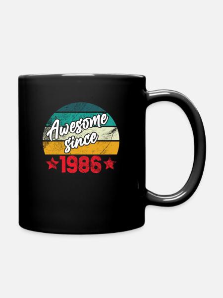 Awesome since 1986, Legend since 1986 - Tasse einfarbig - Schwarz