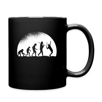 Evolution Tennis - Tasse einfarbig - Schwarz - Rechts
