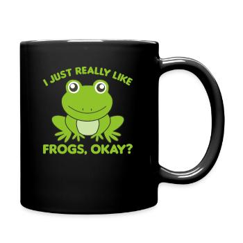 Grenouille préféré des grenouilles douces pour les amis des animaux - Mug uni - noir - Droite