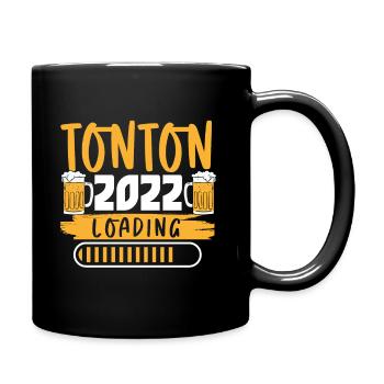 Tonton en Cours 2022 Annonce Grossesse Cadeau - Tasse einfarbig - Schwarz - Rechts