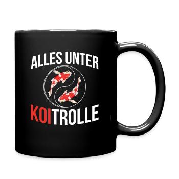Alles Unter Koi-Trolle Koi Teich Besitzer - Tasse einfarbig - Schwarz - Rechts