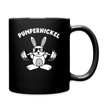 Pumpernickel Fitness Gym Fitness Bodybuilder lapin - Mug uni - noir - Droite