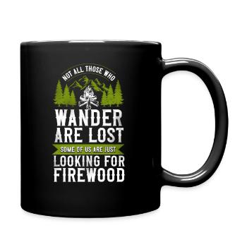 Camping Looking For Firewood - Mug uni - noir - Droite