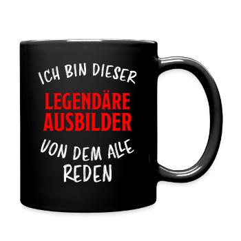 Ausbilder Lustiger Spruch Beruf Kollegen Geschenk - Tasse einfarbig - Schwarz - Rechts