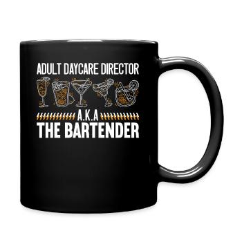 Adult Daycare Directeur AKA Barman mixologiste - Mug uni - noir - Droite