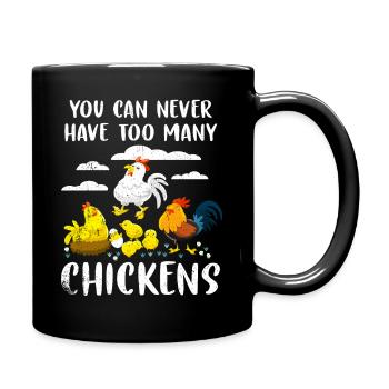 Poulet - Mug uni - noir - Droite