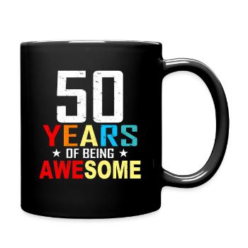 50 ans anniversaire anniversaire 50 anniversaire cadeau 50 ans - Mug uni - noir - Droite