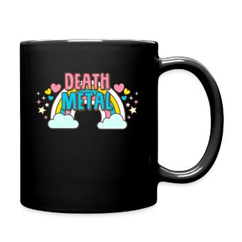 Arc-en-ciel de musique death metal - Mug uni - noir - Droite