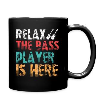 Bass Gitarrist Bassist Bass Spieler - Tasse einfarbig - Schwarz - Rechts