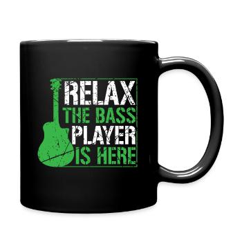 Bass Gitarrist Bassist Bass Spieler - Tasse einfarbig - Schwarz - Rechts