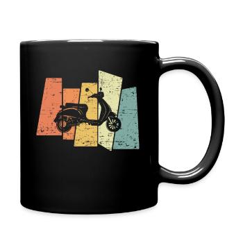 Vintage Scooter Scooter retro for scooter riders - Full Colour Mug - black - Right