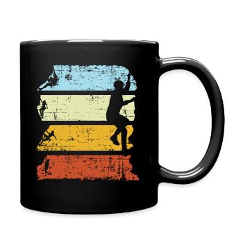 Vintage Mountain Climber Climbing Bouldering - Mug uni - noir - Droite
