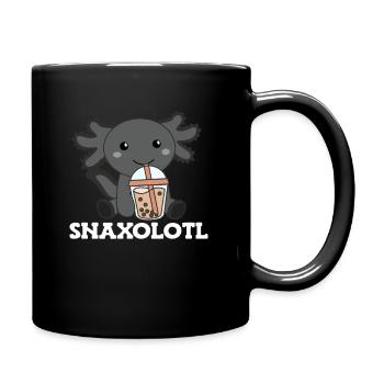 Snaxolotl Axolotl Bubble Tea Liebhaber süße Tiere - Tasse einfarbig - Schwarz - Rechts
