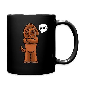 Sturer Barbet Hund - Tasse einfarbig - Schwarz - Rechts