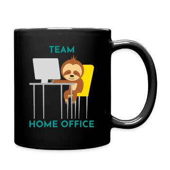 Team home office gift office humor work - Full Colour Mug - black - Right