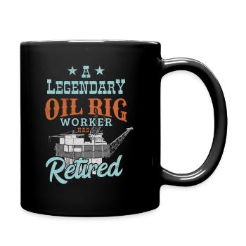 Travailleur retraité des plates-formes pétrolières - Mug uni - noir - Droite