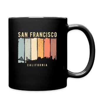 San Francisco Skyline - Tasse einfarbig - Schwarz - Rechts