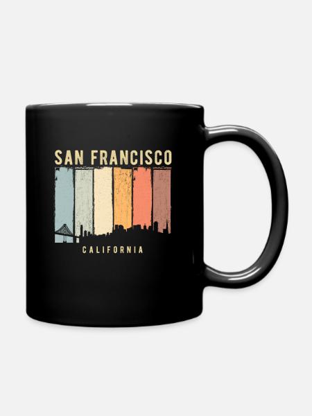 San Francisco Skyline - Tasse einfarbig - Schwarz