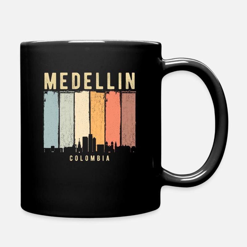 Medellin Colombie Skyline - Mug uni - noir