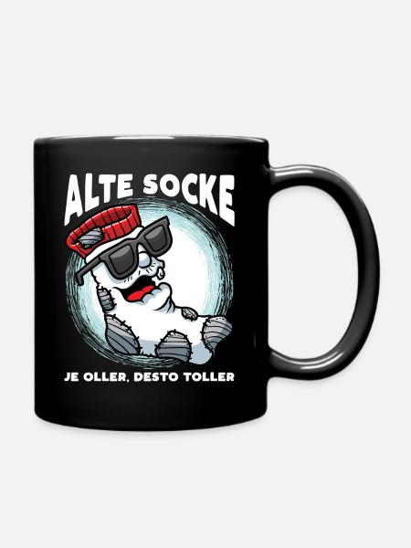 Geschenke zum Geburtstag Mann Alte Socke - Tasse einfarbig - Schwarz