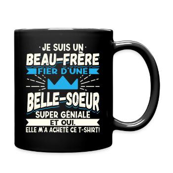 Beau-Frère Cadeau - Mug uni - noir - Droite